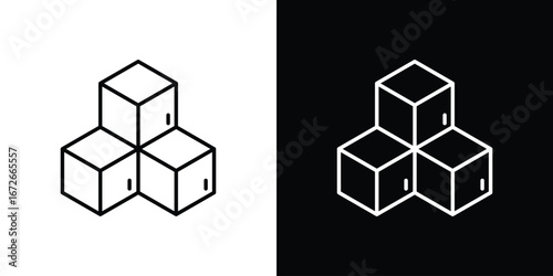 Inventory icon Lineal Style Vector Illustration. Vector symbol pictogram