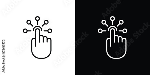 Interactive icon Lineal Style Vector Illustration. Vector symbol pictogram