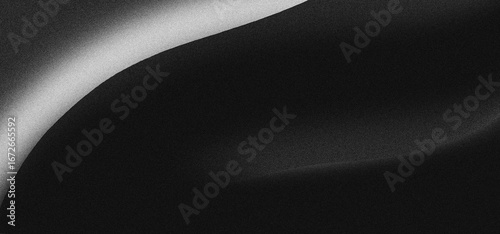 Black white grainy background, monochrome gray noisy texture dark grunge banner, header poster cover backdrop design	