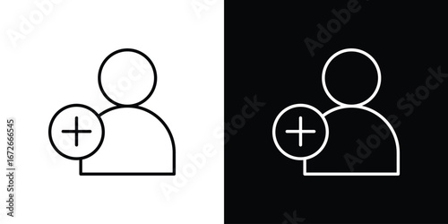 Following icon Lineal Style Vector Illustration. Vector symbol pictogram