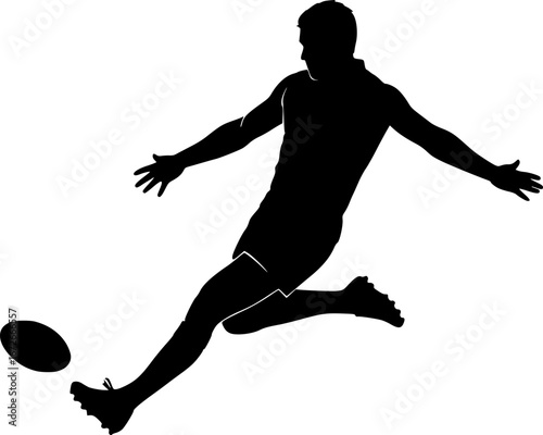 Silhouette, vector, Australian Rules Football, man, player, football player, white background, white, people, illustration, man, children, silhouette, ball, runner, set, black, player, action.