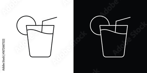 Drink icon Lineal Style Vector Illustration. Vector symbol pictogram