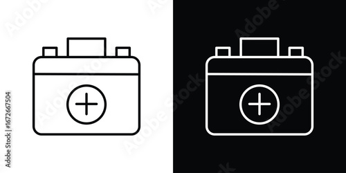 Doctor bag icon Lineal Style Vector Illustration. Vector symbol pictogram