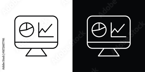 Dashboard icon Lineal Style Vector Illustration. Vector symbol pictogram