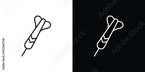Dart icon Lineal Style Vector Illustration. Vector symbol pictogram