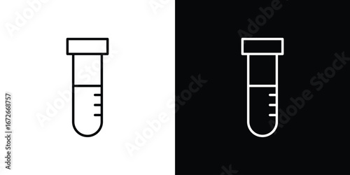 Chemical Tube icon Lineal Style Vector Illustration. Vector symbol pictogram