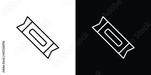 Candy-bar icon Lineal Style Vector Illustration. Vector symbol pictogram