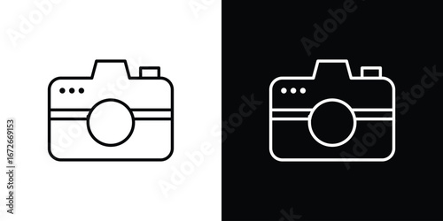 Camera icon Lineal Style Vector Illustration. Vector symbol pictogram