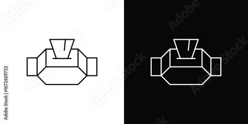 Box tissue icon Lineal Style Vector Illustration. Vector symbol pictogram