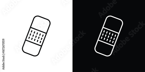 Band aid icon Lineal Style Vector Illustration. Vector symbol pictogram