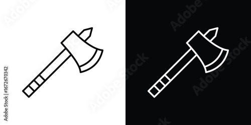Axe icon Lineal Style Vector Illustration. Vector symbol pictogram
