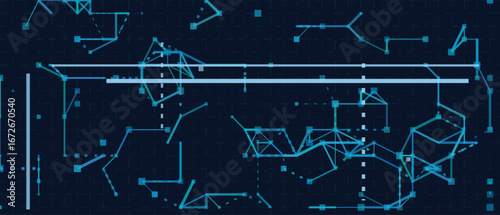 Futuristic vector tech background with abstract geometric network design.