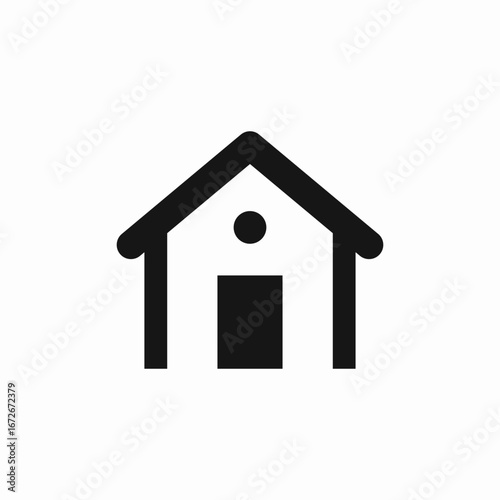 house real estate icon sign vector