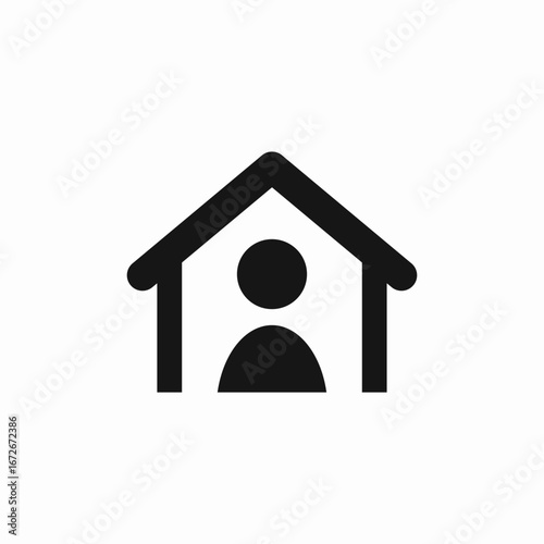 house resident icon sign vector