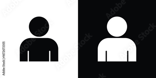 User icons in black and white clipart style