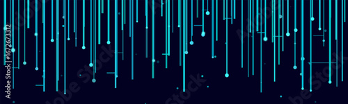 Abstract futuristic vector background with vertical lines and digital elements.