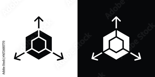Bim icons in black and white clipart style