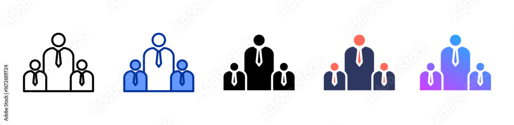 Teamwork icon sheet multiple style collection Teamwork icon sheet multiple style collection