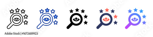 Review icon sheet multiple style collection