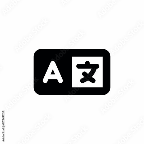 foreign language translater icon sign vector
