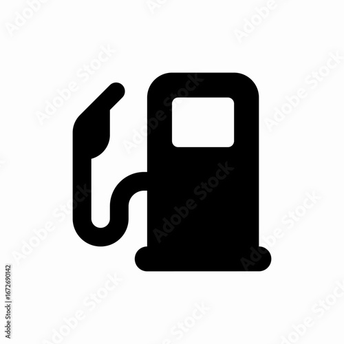 fuel pump station icon sign vector