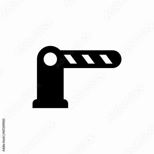 gate barrier icon sign vector