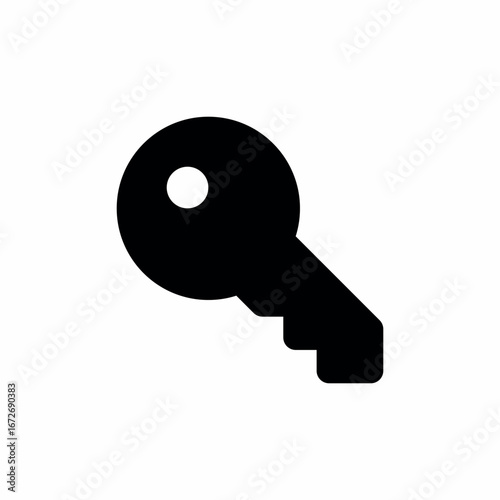 key unlock safety icon sign vector