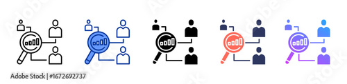 Competitive Analysis icon sheet multiple style collection