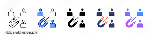 User Engagement icon sheet multiple style collection