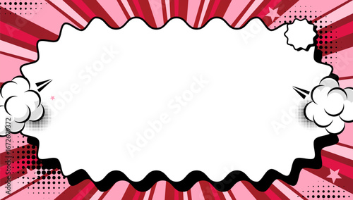 comic background frame abstract memphis .modern bcakground clouds .vector eps 10
