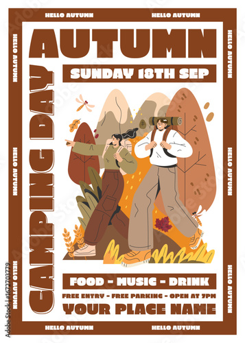 Autumn Camping Flyer