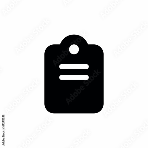 clipboard document icon sign vector