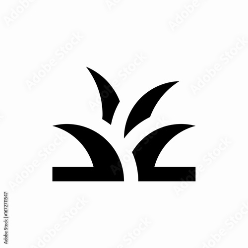 grass nature icon sign vector