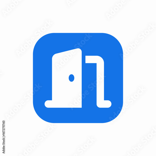 open door icon sign vector