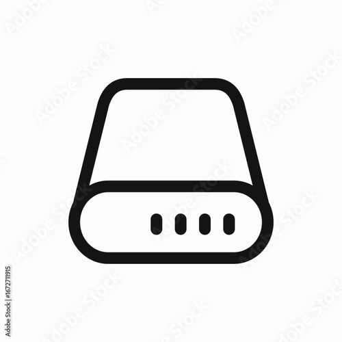 power bank icon sign vector
