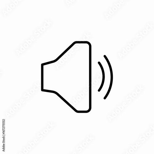 loud notification audio icon sign vector