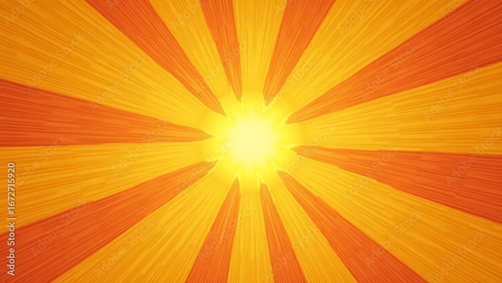 Obraz premium Bright Sunburst Abstract Background.