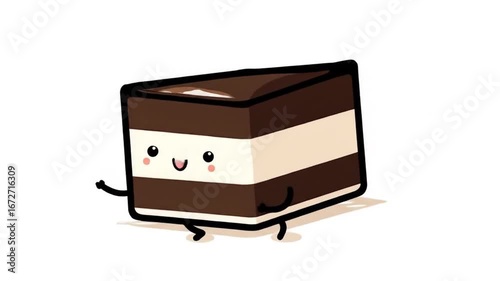 Cartoon cake character animation