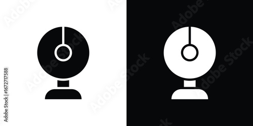 Webcam icon flat stock illustrations set