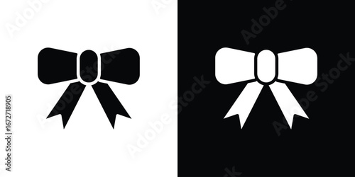 Ribbon icon flat stock illustrations set