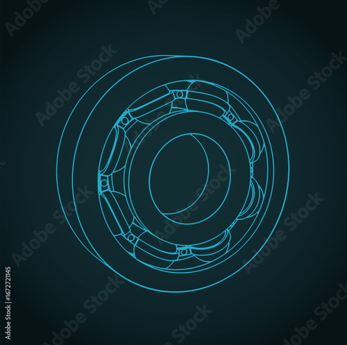 Bearing stylized illustration