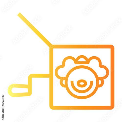 clown Line Gradient Icon