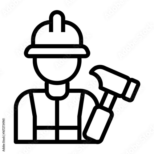construction Line Icon