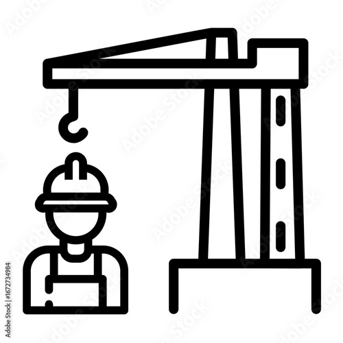 construction Line Icon