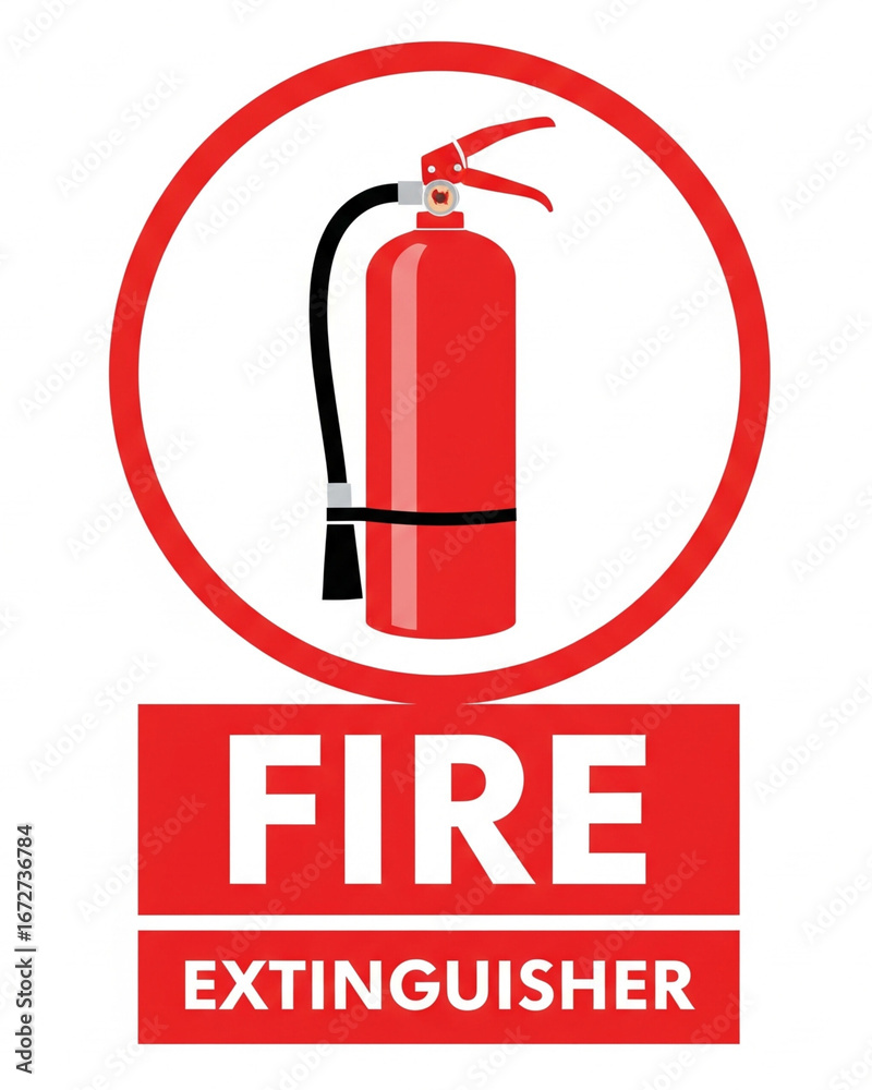 Obraz premium fire extinguisher sign