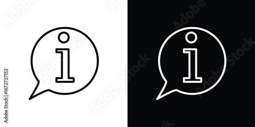Info icon vector illustration for app ui.