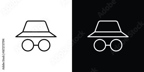 Incognito icon vector illustration for app ui.