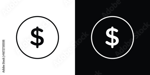 Coin icon vector illustration for app ui.
