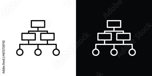 Chart tree icon vector illustration for app ui.