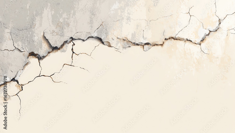 Fototapeta premium Cracked aged wall texture